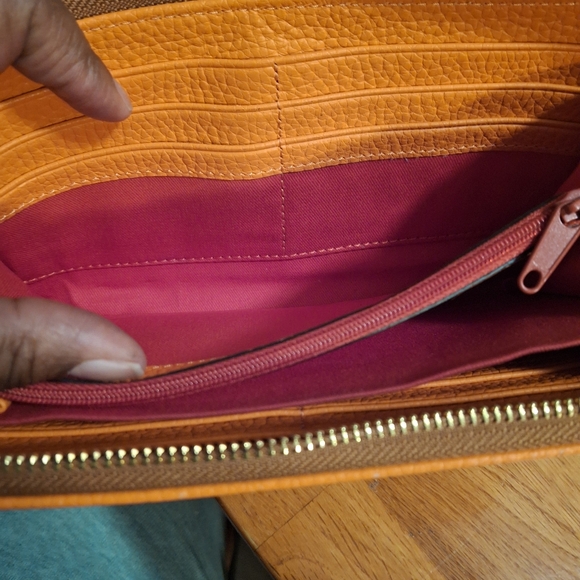 Dooney & Bourke Pebble Grain Large Zip Around Wristlet - Picture 12 of 16